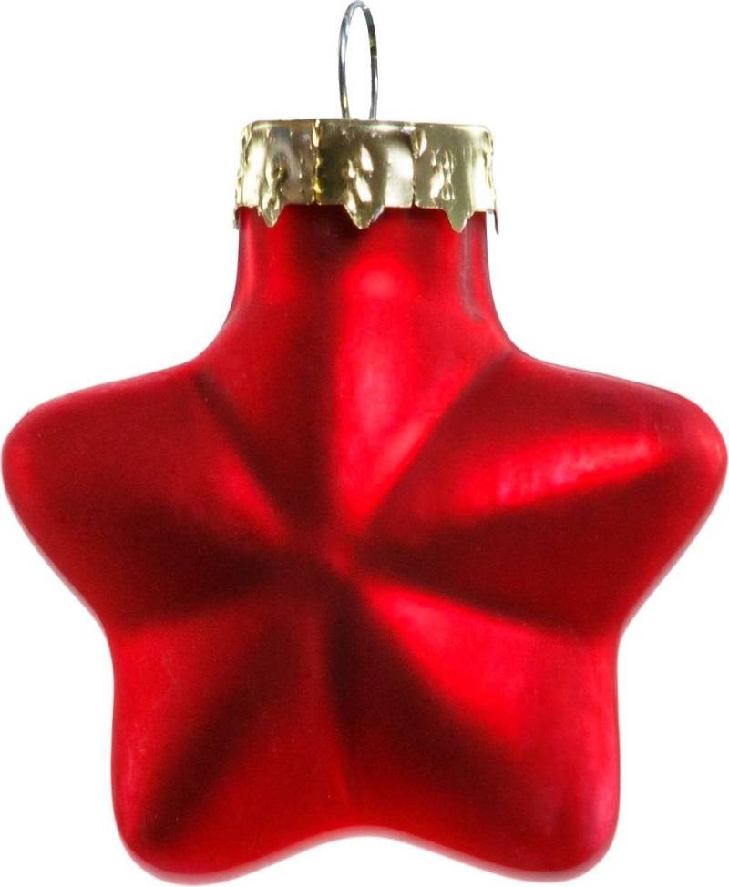 TrendLine Weihnachtskugeln Glas-Sterne 4 cm rot 12 Stück TrendLine Weihnachtskugeln Glas-Sterne 4 cm rot 12 Stück von TRENDLINE