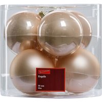 TrendLine Weihnachtskugeln aus Glas Ø 8 cm champagner 6 Stück Christbaum- & Feiertagsschmuck TrendLine Weihnachtskugeln aus Glas Ø 8 cm champagner 6 Stück Christbaum- & Feiertagsschmuck von TRENDLINE