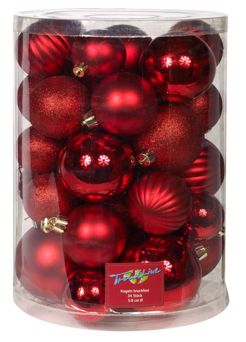 TrendLine Weihnachtskugeln bruchfest, langlebig Ø 5 - 8 cm rot 34 Stück TrendLine Weihnachtskugeln bruchfest, langlebig Ø 5 - 8 cm rot 34 Stück von TRENDLINE