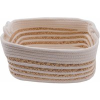 Aufbewahrungskorb 34 x 24 x 15 cm natur weiß Aufbewahrungskorb - Trendline von TRENDLINE