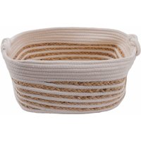 Aufbewahrungskorb 36 x 26 x 18 cm natur weiß Aufbewahrungskorb - Trendline von TRENDLINE