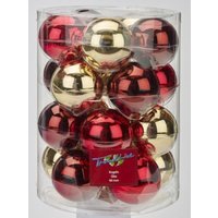 Trendline Christbaumkugeln 20 Stk Ø 6cm Twist Glas Weihnachtskugeln von TRENDLINE