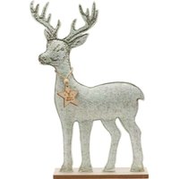 Deko Holz Rentier 59 x 5 x 39 cm grau gold Figur - Trendline Deko Holz Rentier 59 x 5 x 39 cm grau gold Figur - Trendline von TRENDLINE