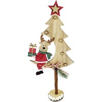 Trendline - Dekofigur Holz Tannenbaum Reh 45 x 42 x 52 cm mehrfarbig Figur Trendline - Dekofigur Holz Tannenbaum Reh 45 x 42 x 52 cm mehrfarbig Figur von TRENDLINE