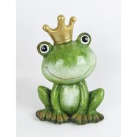 Trendline - Dekofigur Keramik Frosch mit Krone 34 x 18 x 23 cm grün Skulptur Trendline - Dekofigur Keramik Frosch mit Krone 34 x 18 x 23 cm grün Skulptur von TRENDLINE