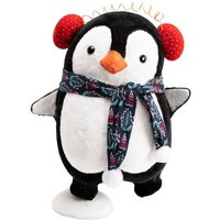 Trendline - Dekofigur Pinguin 25x23x37 cm weiß/schwarz Weihnachten Xmas Winter von TRENDLINE