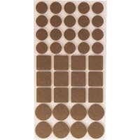 Trendline - Filzgleiter-Set 40teilig Möbelgleiter Stuhlgleiter Braun Selbstklebend von TRENDLINE