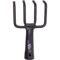 Trendline - Gartenhacke 4 Zinken, schwarz, pulverbeschichtet Bodenhacke von TRENDLINE