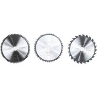 Trendline - HM-Kreissägeblätter 3-teilig je 185 mm, Bohrung 30 mm, 24 48 60 Zähne von TRENDLINE