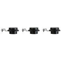 Trendline LED Solarleuchte 3 Stk. Ø 12,5cm inkl. Dämmerungssensor Gartenleuchte von TRENDLINE