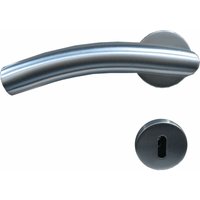 Trendline - BB-Rosettengarnitur Edelstahl ø 5 cm rund gebogener Griff Türklinken & -griffe von TRENDLINE