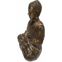 Trendline - Statue Buddha 50cm Resin Gold Buddha Figur Dekostatue Dekofigur von TRENDLINE