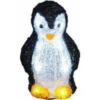Led Acrylfigur Pinguin 17 x 11 cm kaltweiß mit Timer Figuren - Trendline von TRENDLINE