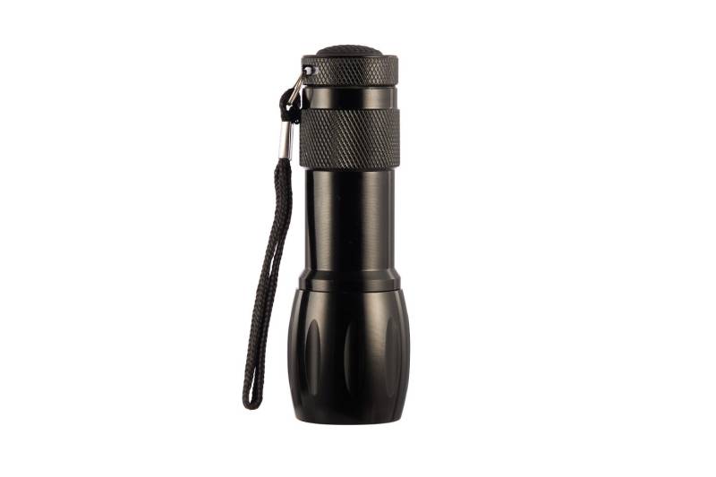 Trendline schwarze Taschenlampe mit 9 LED von TRENDLINE