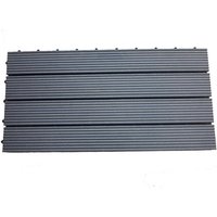 WPC-Klickfliese 60 x 30 x 2,1 cm schwarz 5 Stück WPC-Klickfliese - Trendline von TRENDLINE