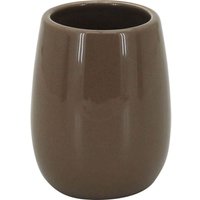 Zahnputzbecher Adoro braun Zahnbürstenhalter Badbecher Becher - Trendline von TRENDLINE