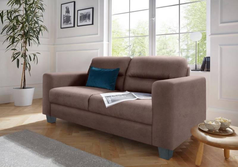 TRENDMANUFAKTUR 2,5-Sitzer Chamber mit hohem Sitzkomfort, in zeitloser Optik, Kopfstützen optional bestellbar von TRENDMANUFAKTUR