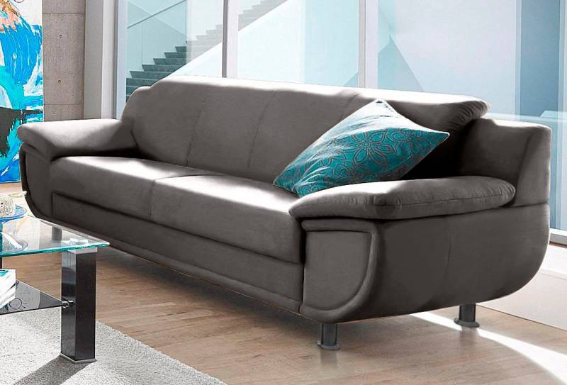 TRENDMANUFAKTUR 3-Sitzer Rondo, Breite 207 cm, breite Armlehnen, Füße schwarz, Big-Sofa wahlweise mit Federkern, in verschiedenen Bezügen bestellbar TRENDMANUFAKTUR 3-Sitzer Rondo, Breite 207 cm, breite Armlehnen, Füße schwarz, Big-Sofa wahlweise mit Federkern, in verschiedenen Bezügen bestellbar von TRENDMANUFAKTUR