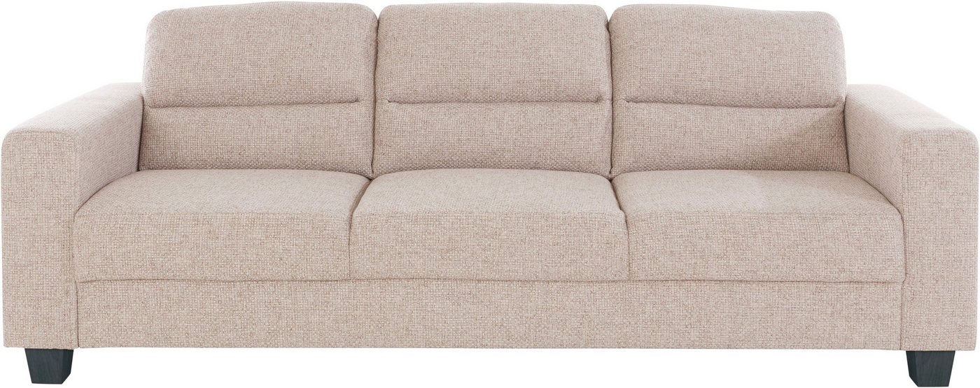 TRENDMANUFAKTUR 3-Sitzer Chamber mit hohem Sitzkomfort, in zeitloser Optik, Kopfstützen optional bestellbar von TRENDMANUFAKTUR