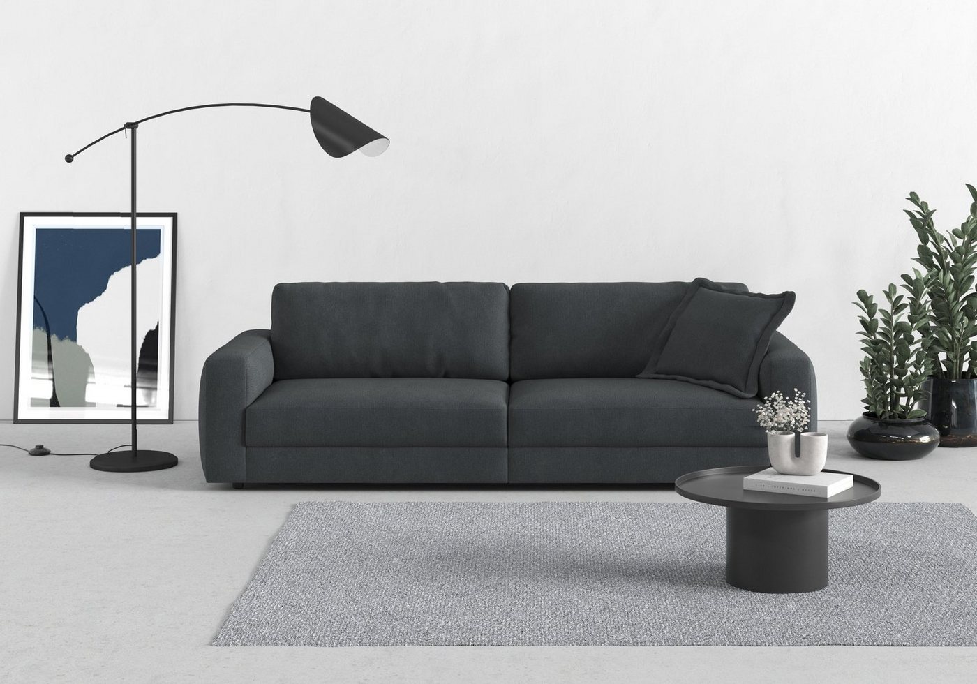 TRENDMANUFAKTUR Big-Sofa Bourbon, 2 Teile, extra tiefe Sitzfläche, wahlweise mit Sitztiefenverstellung bestellbar von TRENDMANUFAKTUR