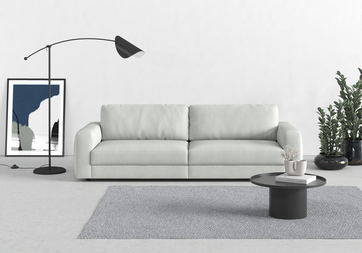 TRENDMANUFAKTUR Big-Sofa Bourbon, 2 Teile, mit extra hohem Sitzkomfort, in trendigem Cord Stoff erhältlich von TRENDMANUFAKTUR