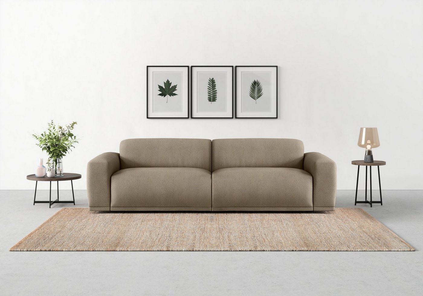 TRENDMANUFAKTUR Big-Sofa Braga, in moderner Optik, mit hochwertigem Kaltschaum von TRENDMANUFAKTUR