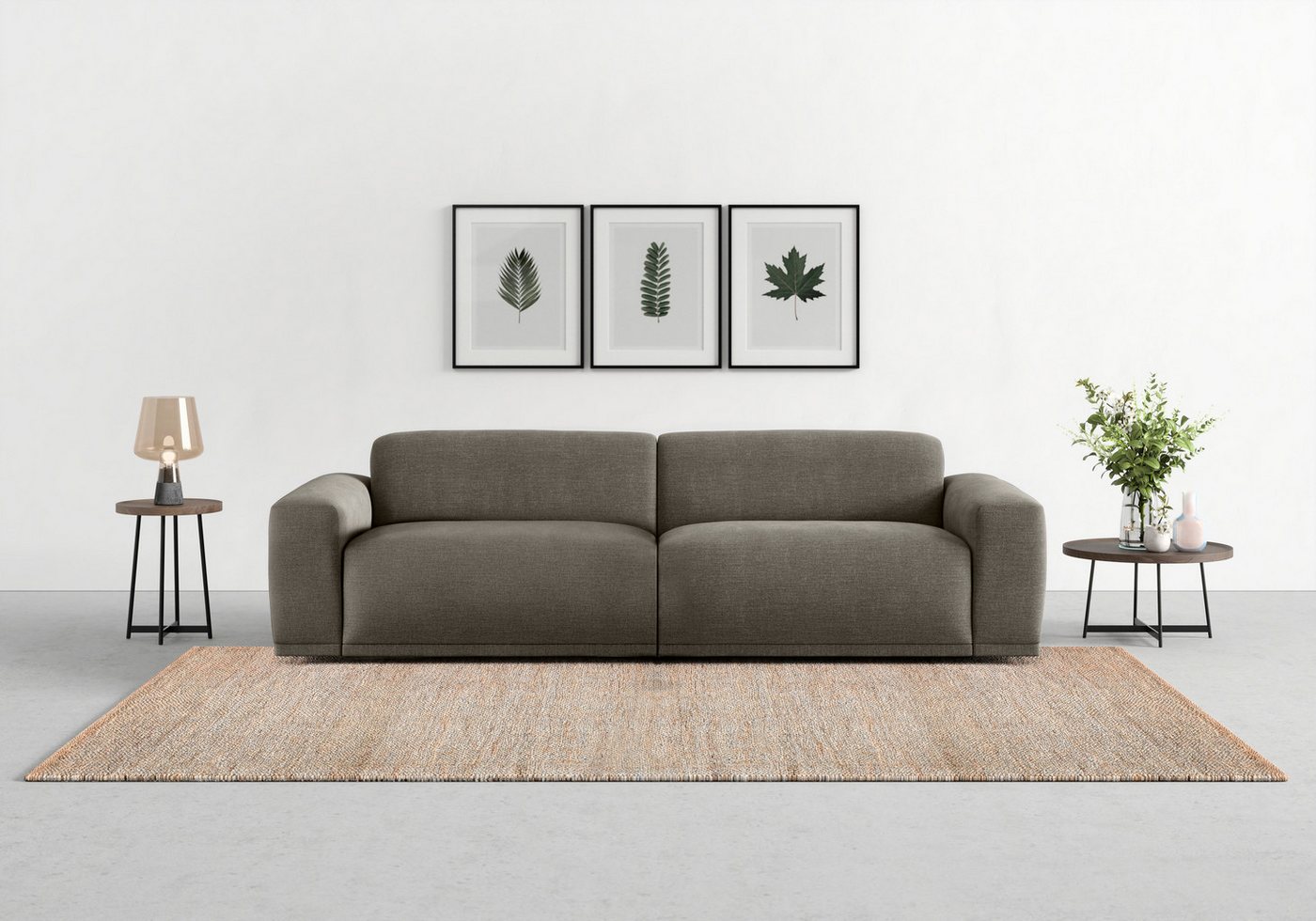 TRENDMANUFAKTUR Big-Sofa Braga, in moderner Optik, mit hochwertigem Kaltschaum von TRENDMANUFAKTUR