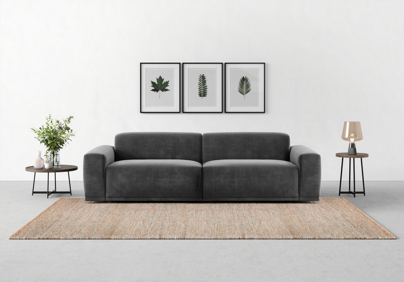 TRENDMANUFAKTUR Big-Sofa Braga, in moderner Optik, mit hochwertigem Kaltschaum von TRENDMANUFAKTUR