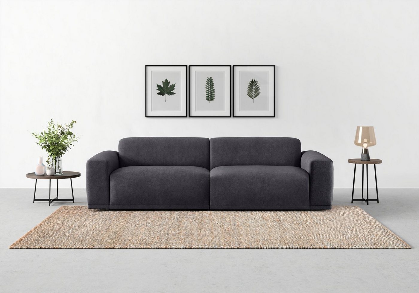 TRENDMANUFAKTUR Big-Sofa Braga, in moderner Optik, mit hochwertigem Kaltschaum von TRENDMANUFAKTUR