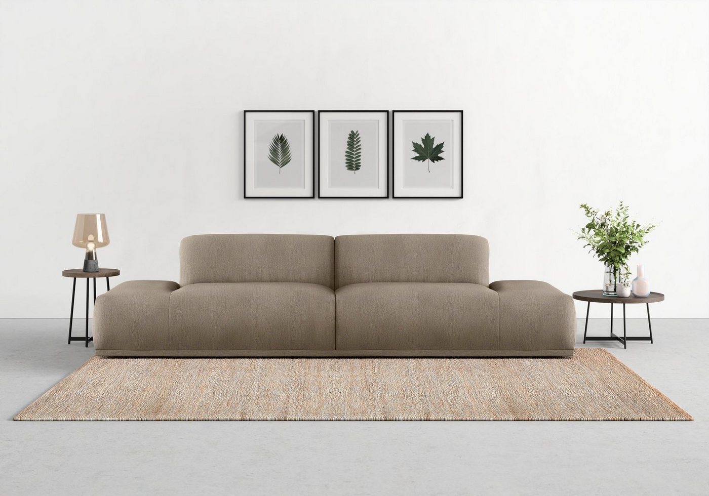 TRENDMANUFAKTUR Big-Sofa Braga, in moderner Optik, mit hochwertigem Kaltschaum von TRENDMANUFAKTUR