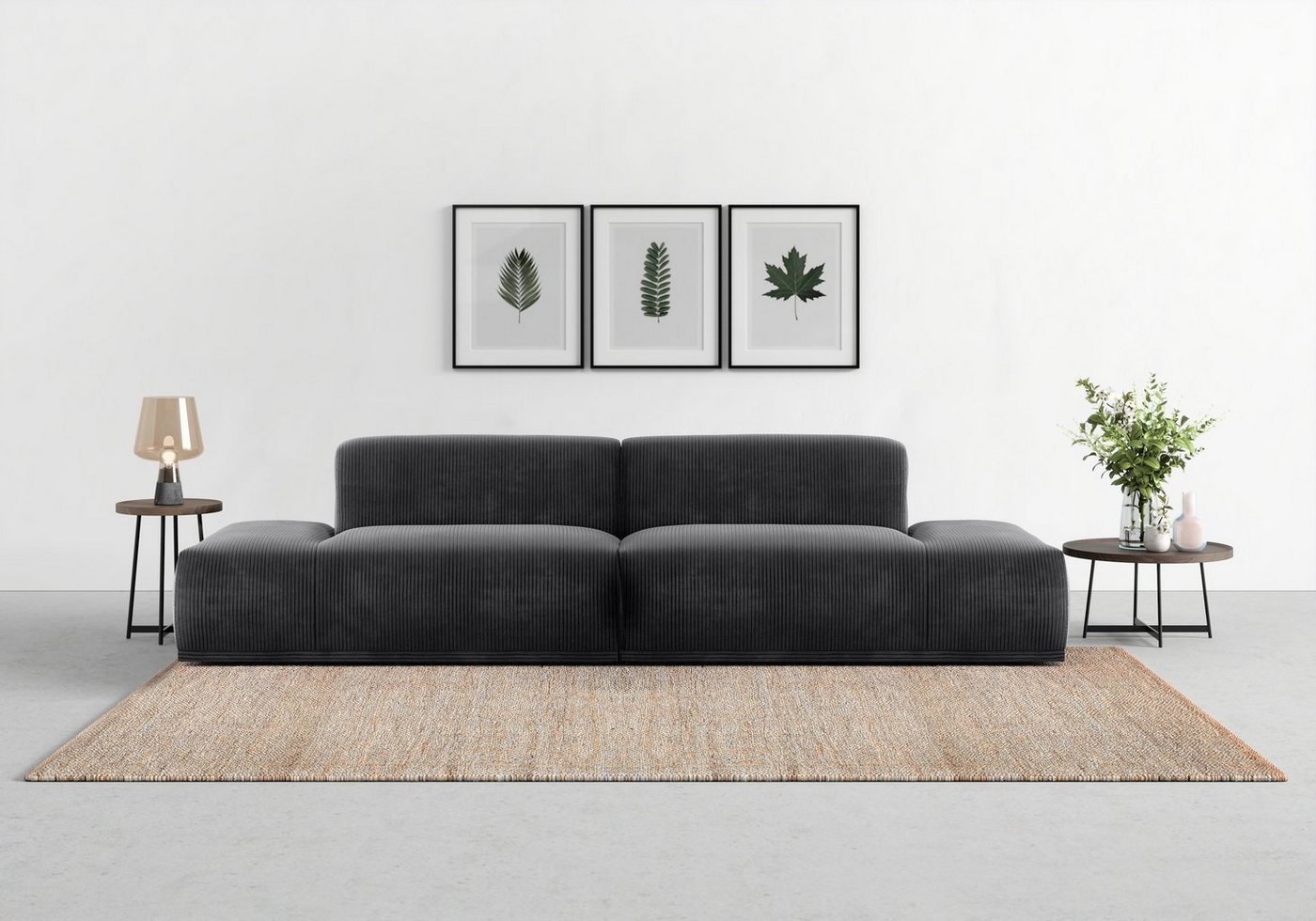 TRENDMANUFAKTUR Big-Sofa Braga, in moderner Optik, mit hochwertigem Kaltschaum von TRENDMANUFAKTUR