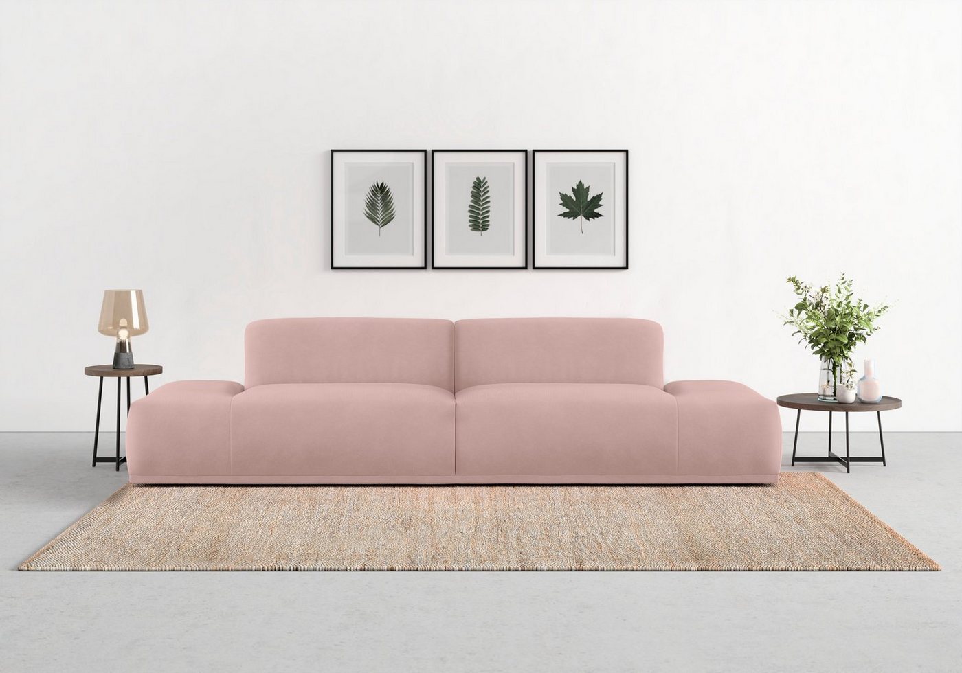 TRENDMANUFAKTUR Big-Sofa Braga, in moderner Optik, mit hochwertigem Kaltschaum von TRENDMANUFAKTUR