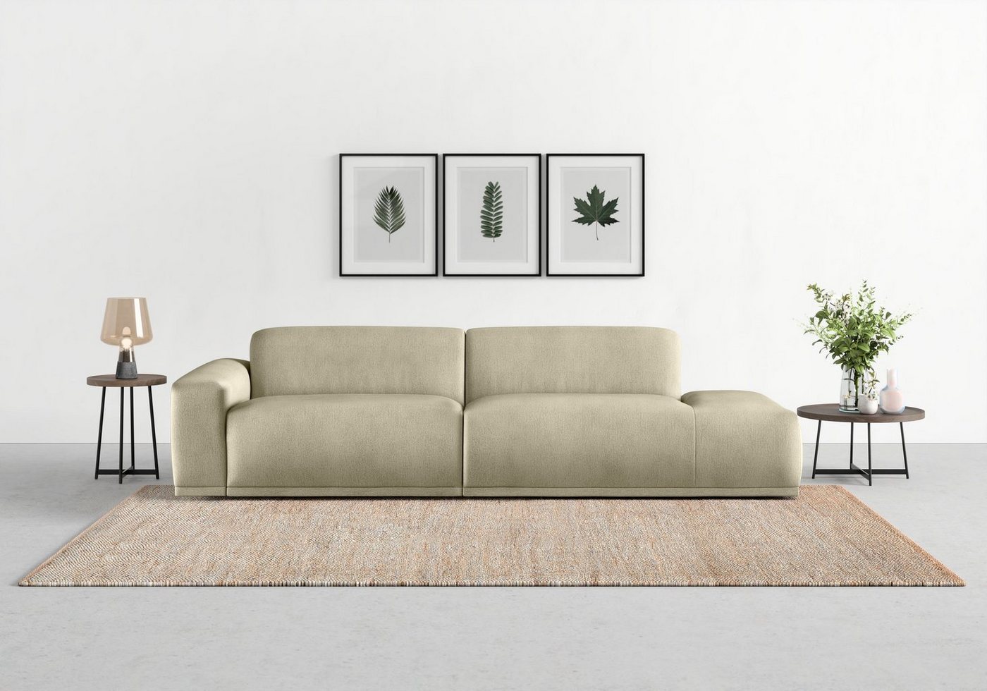 TRENDMANUFAKTUR Big-Sofa Braga, in moderner Optik, mit hochwertigem Kaltschaum von TRENDMANUFAKTUR