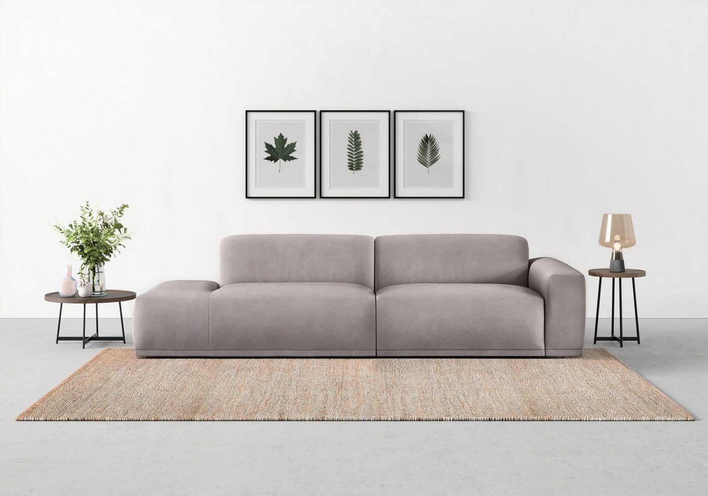 TRENDMANUFAKTUR Big-Sofa Braga, in moderner Optik, mit hochwertigem Kaltschaum von TRENDMANUFAKTUR