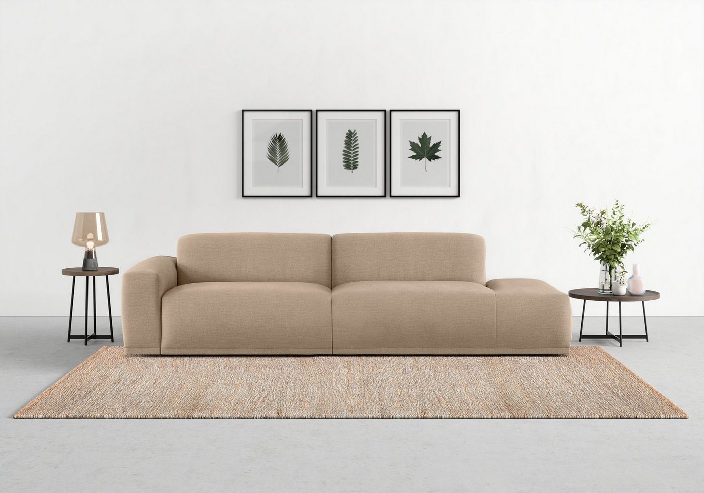 TRENDMANUFAKTUR Big-Sofa Braga, in moderner Optik, mit hochwertigem Kaltschaum von TRENDMANUFAKTUR