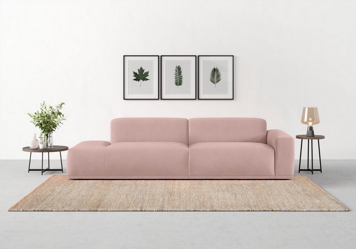 TRENDMANUFAKTUR Big-Sofa Braga, in moderner Optik, mit hochwertigem Kaltschaum von TRENDMANUFAKTUR