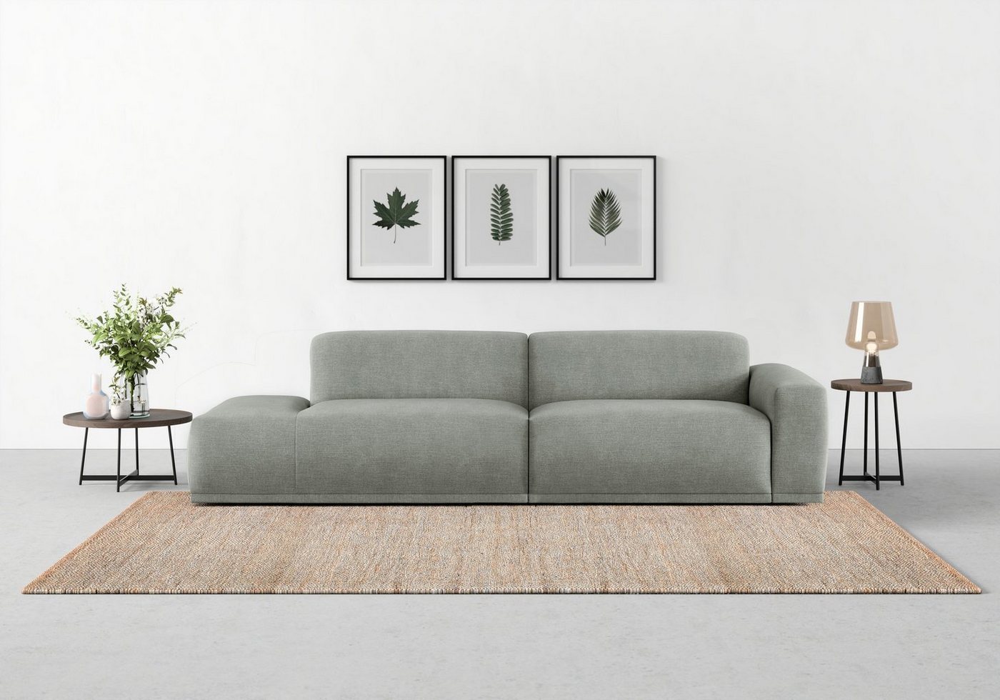 TRENDMANUFAKTUR Big-Sofa Braga, in moderner Optik, mit hochwertigem Kaltschaum von TRENDMANUFAKTUR