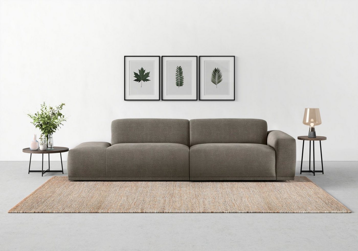 TRENDMANUFAKTUR Big-Sofa Braga, in moderner Optik, mit hochwertigem Kaltschaum von TRENDMANUFAKTUR