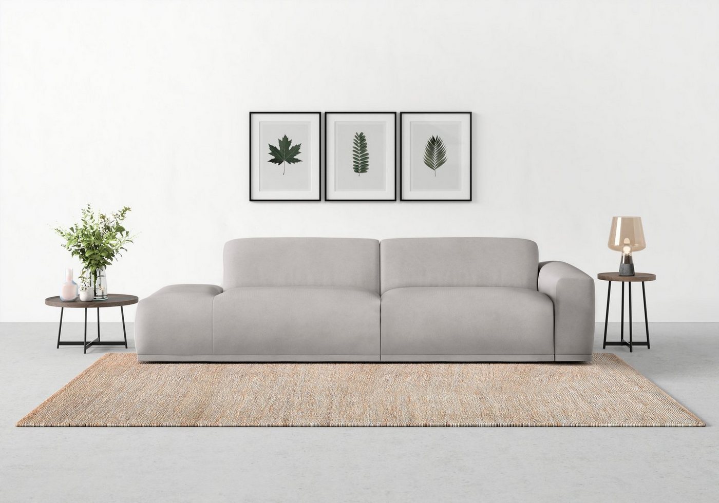 TRENDMANUFAKTUR Big-Sofa Braga, in moderner Optik, mit hochwertigem Kaltschaum von TRENDMANUFAKTUR