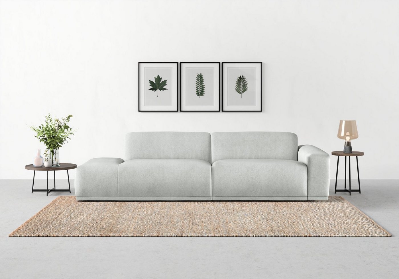 TRENDMANUFAKTUR Big-Sofa Braga, in moderner Optik, mit hochwertigem Kaltschaum von TRENDMANUFAKTUR