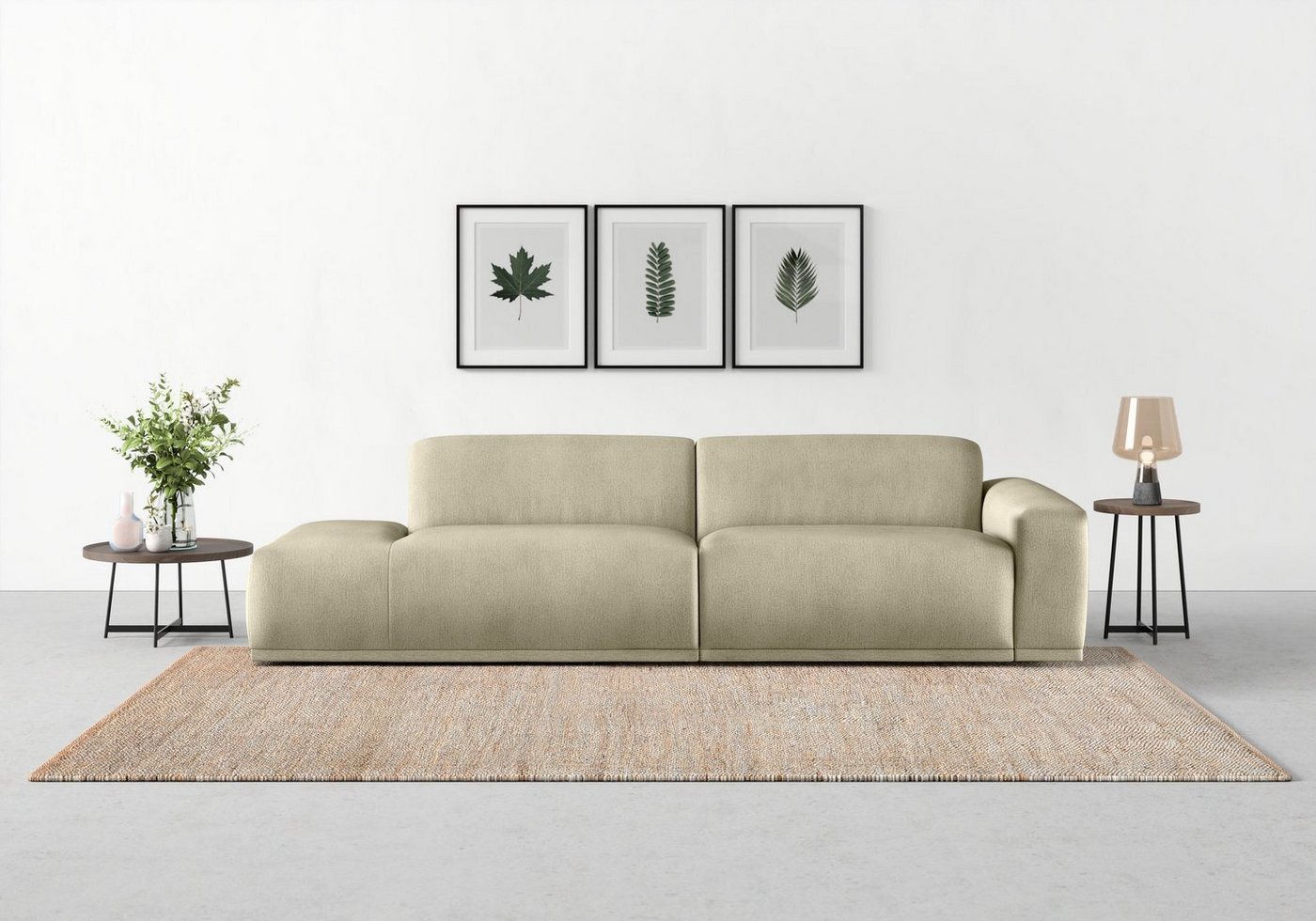 TRENDMANUFAKTUR Big-Sofa Braga, in moderner Optik, mit hochwertigem Kaltschaum von TRENDMANUFAKTUR