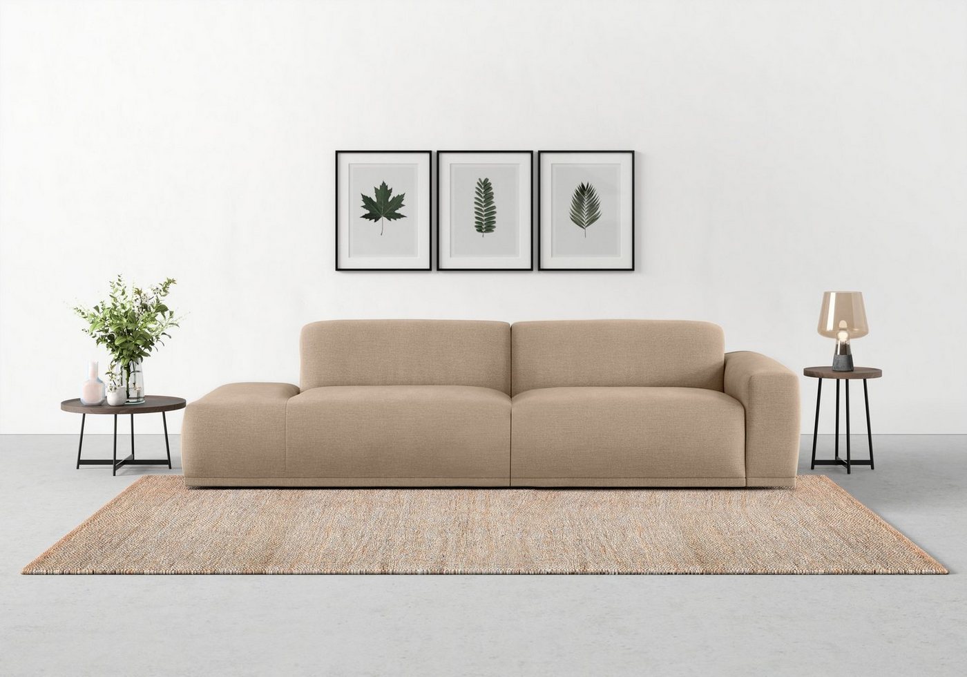 TRENDMANUFAKTUR Big-Sofa Braga, in moderner Optik, mit hochwertigem Kaltschaum von TRENDMANUFAKTUR