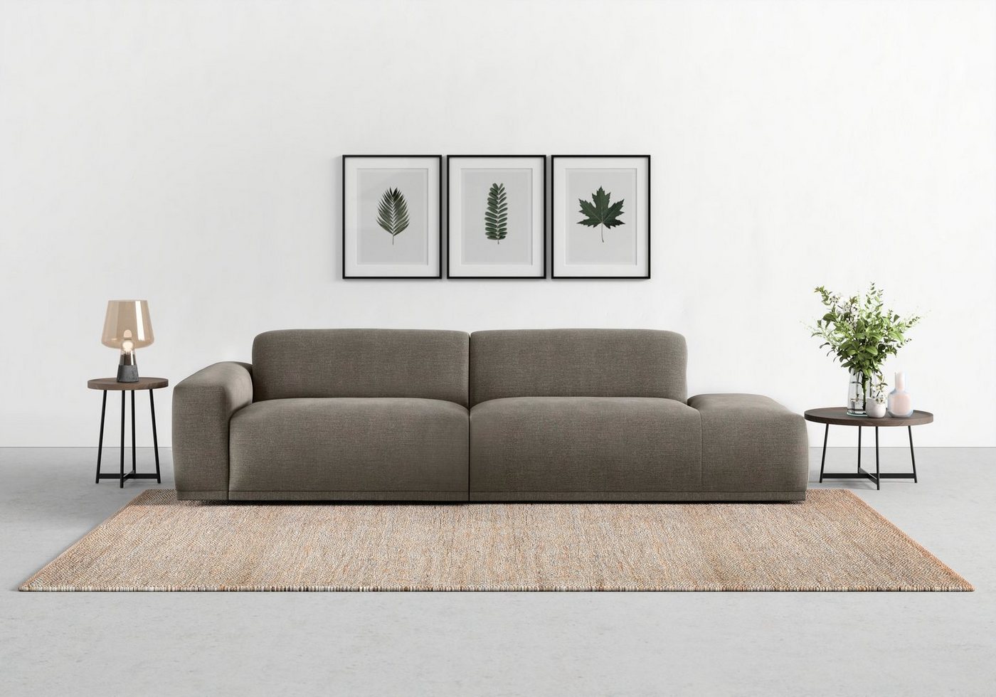 TRENDMANUFAKTUR Big-Sofa Braga, in moderner Optik, mit hochwertigem Kaltschaum von TRENDMANUFAKTUR