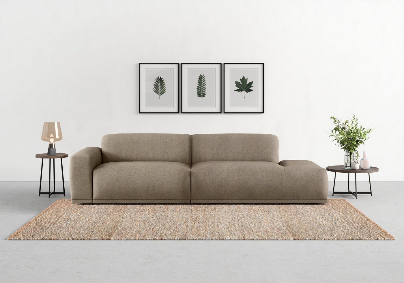 TRENDMANUFAKTUR Big-Sofa Braga, in moderner Optik, mit hochwertigem Kaltschaum von TRENDMANUFAKTUR