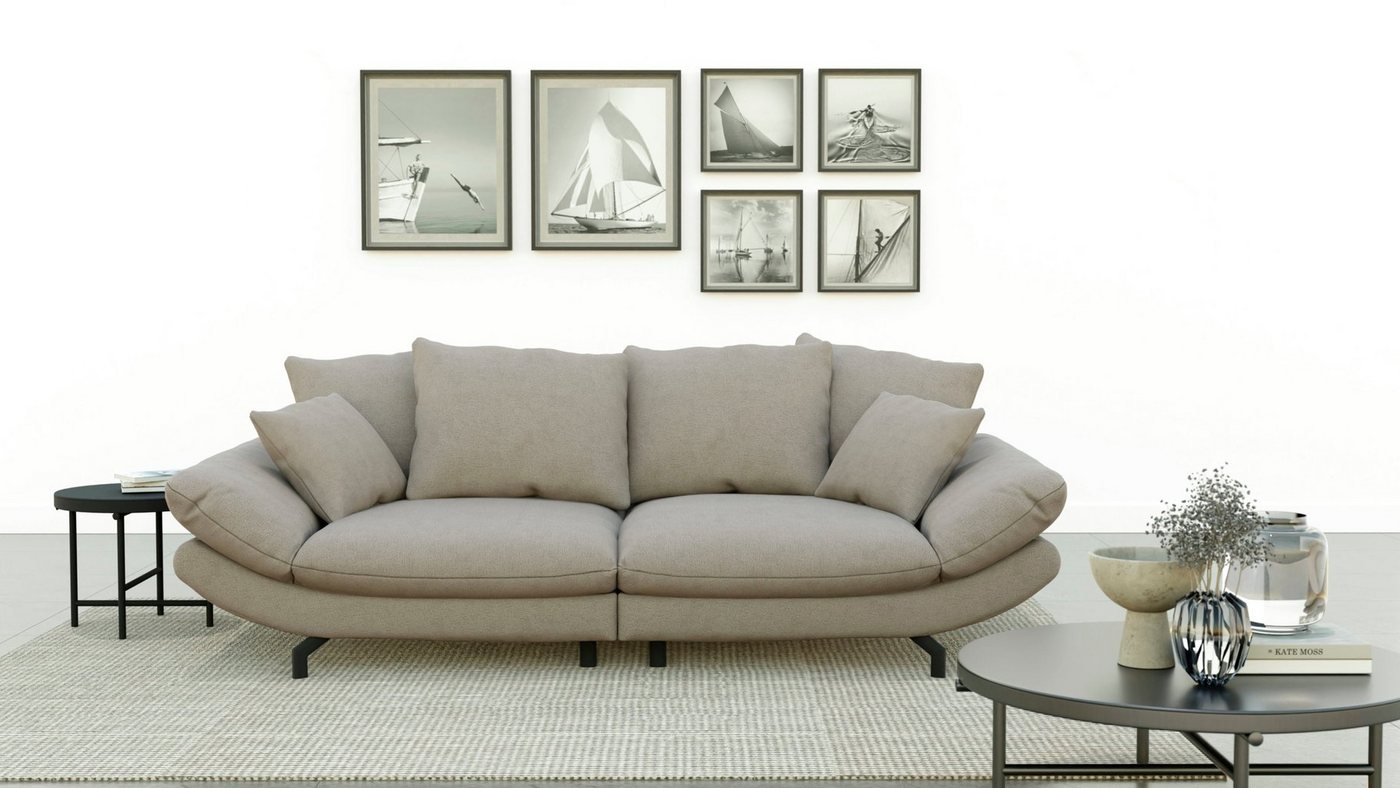 TRENDMANUFAKTUR Big-Sofa Gizmo, mit weichem Sitzkomfort und zeitlosem Design von TRENDMANUFAKTUR