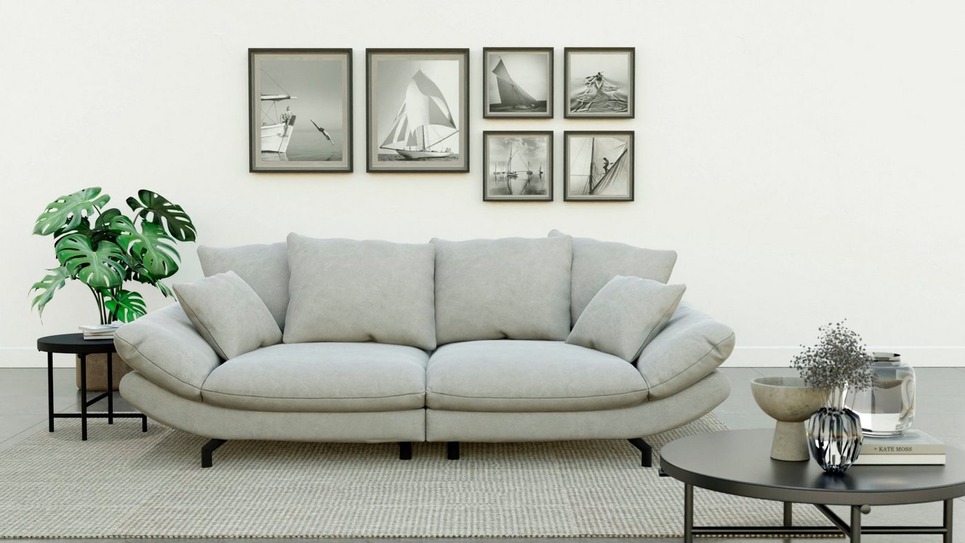 TRENDMANUFAKTUR Big-Sofa Gizmo, mit weichem Sitzkomfort und zeitlosem Design von TRENDMANUFAKTUR