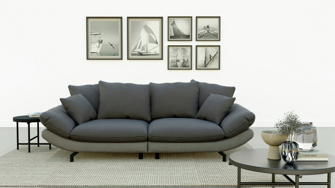 TRENDMANUFAKTUR Big-Sofa Gizmo, mit weichem Sitzkomfort und zeitlosem Design von TRENDMANUFAKTUR
