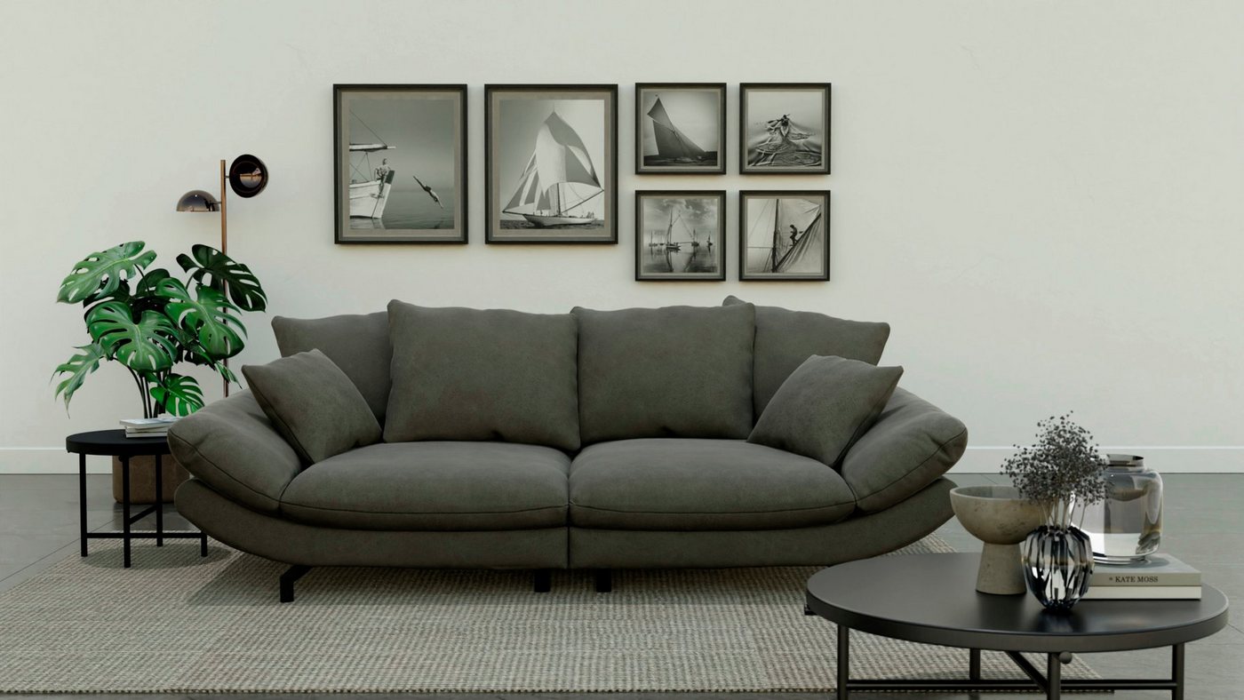 TRENDMANUFAKTUR Big-Sofa Gizmo, mit weichem Sitzkomfort und zeitlosem Design von TRENDMANUFAKTUR