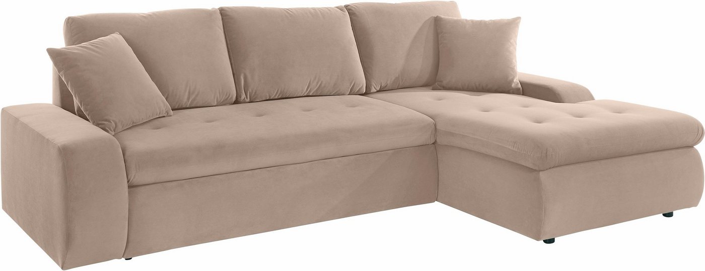 TRENDMANUFAKTUR Ecksofa, XL und XXL, wahlweise mit Bettfunktion, L-Form von TRENDMANUFAKTUR