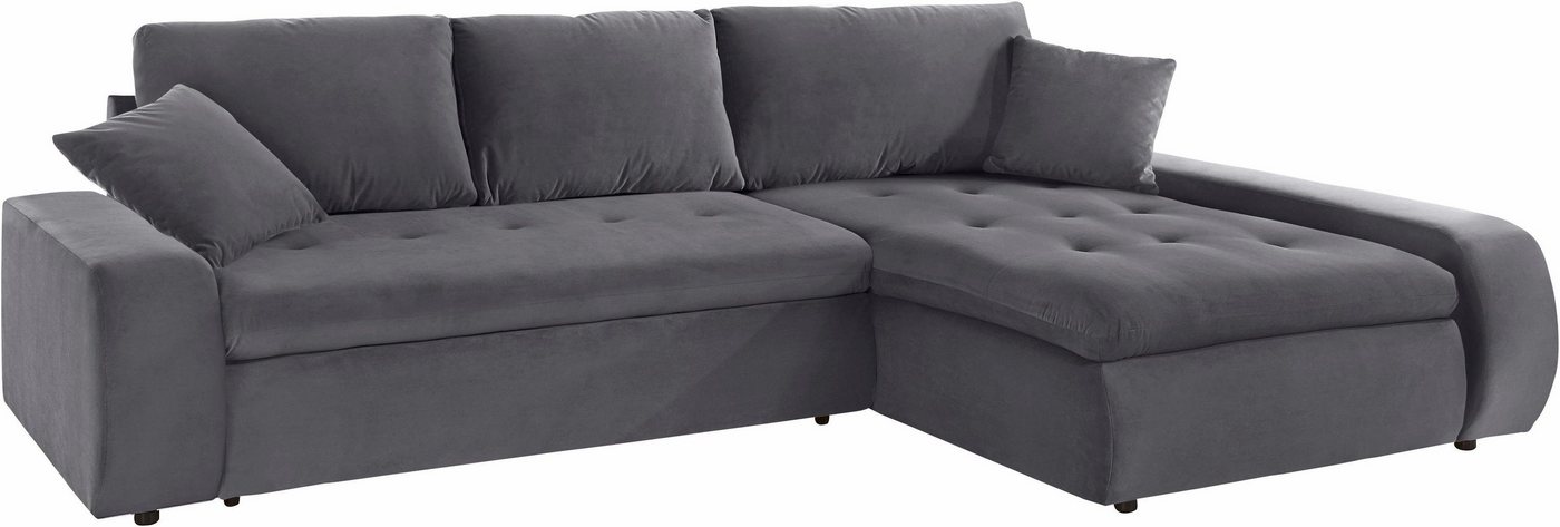 TRENDMANUFAKTUR Ecksofa Indie II, L-Form, XL und XXL, wahlweise mit Bettfunktion von TRENDMANUFAKTUR